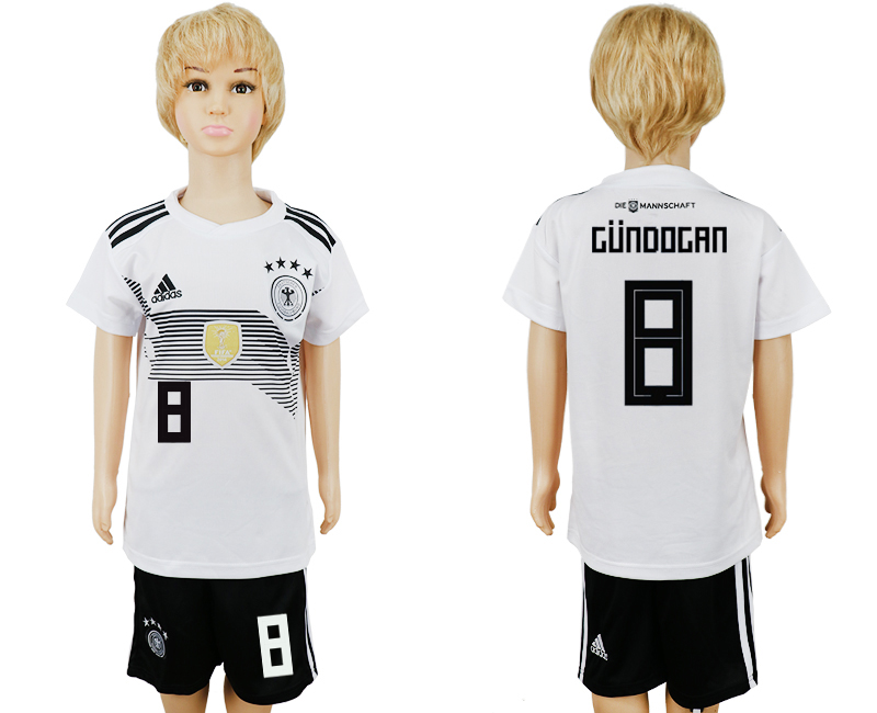 2018 World Cup Children football jersey GERMANY CHIRLDREN #8 GUN